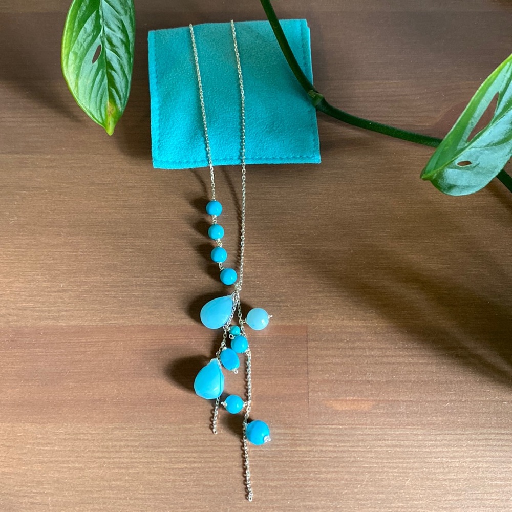 Sterling silver and semi-precious stone necklace